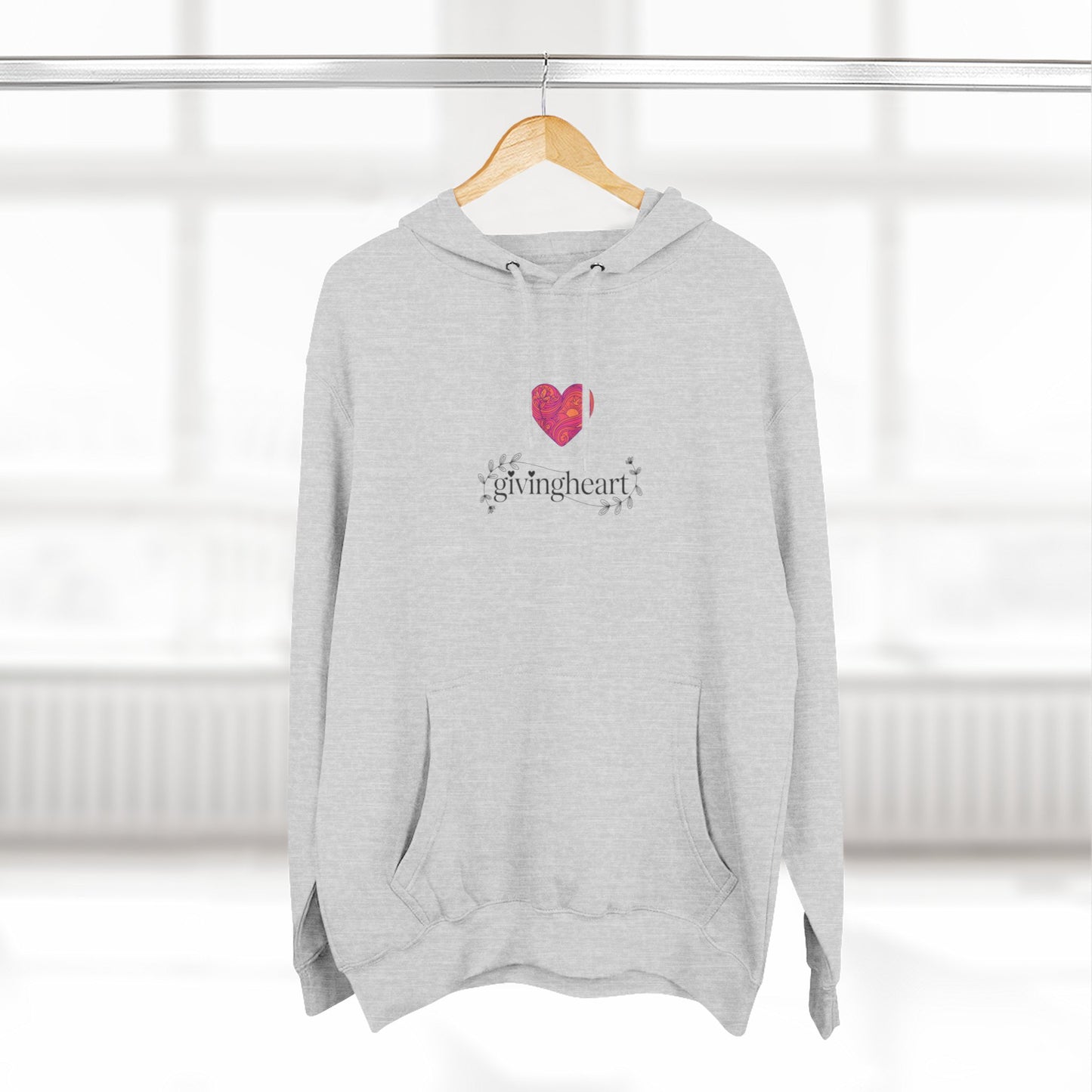 givingheart - rose hoodie