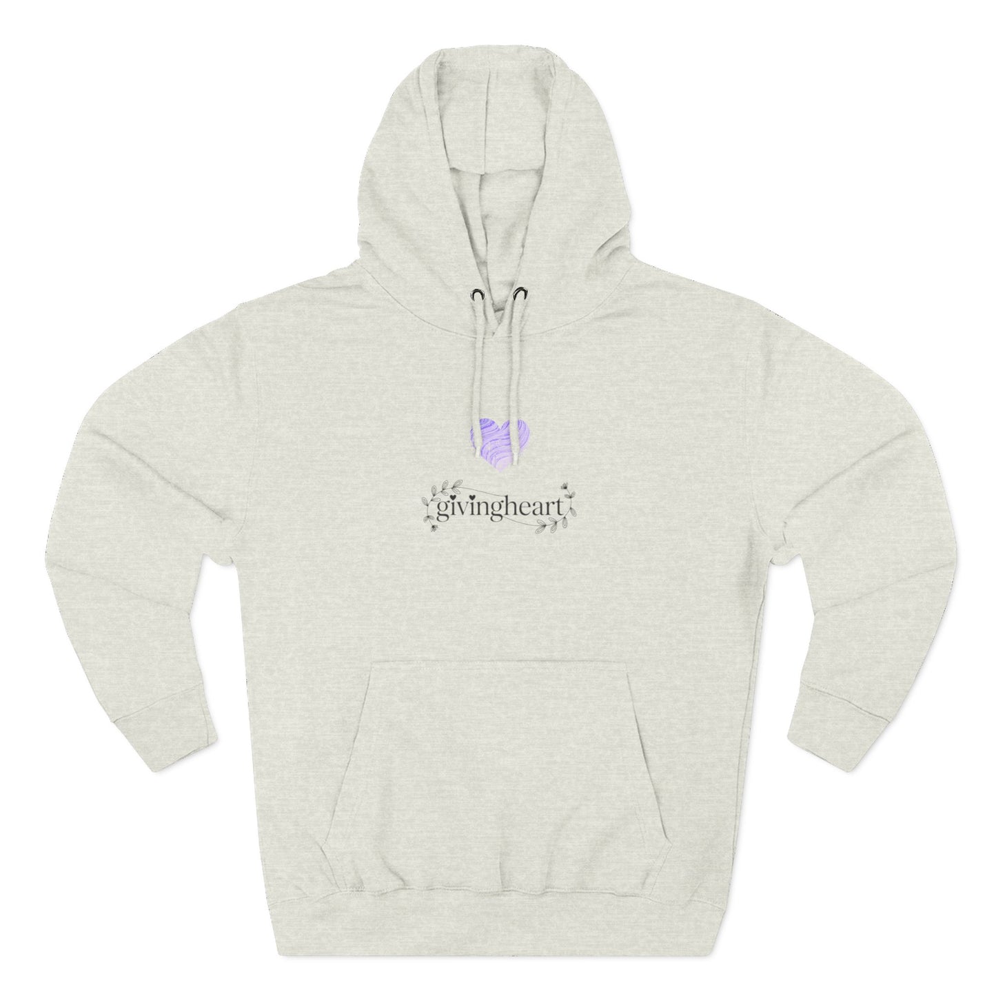 givingheart hoodie - lilac