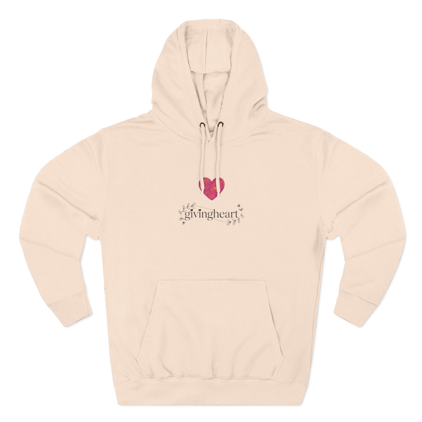 givingheart - rose hoodie
