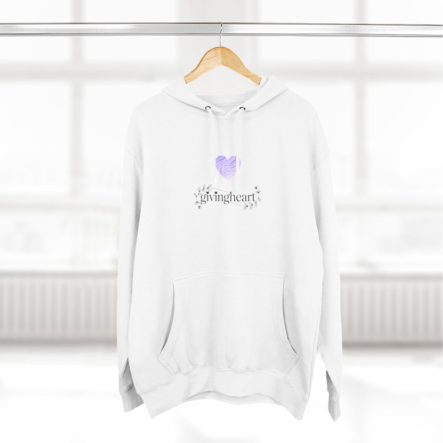 givingheart hoodie - lilac