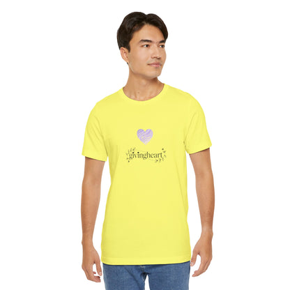givingheart lilac tee