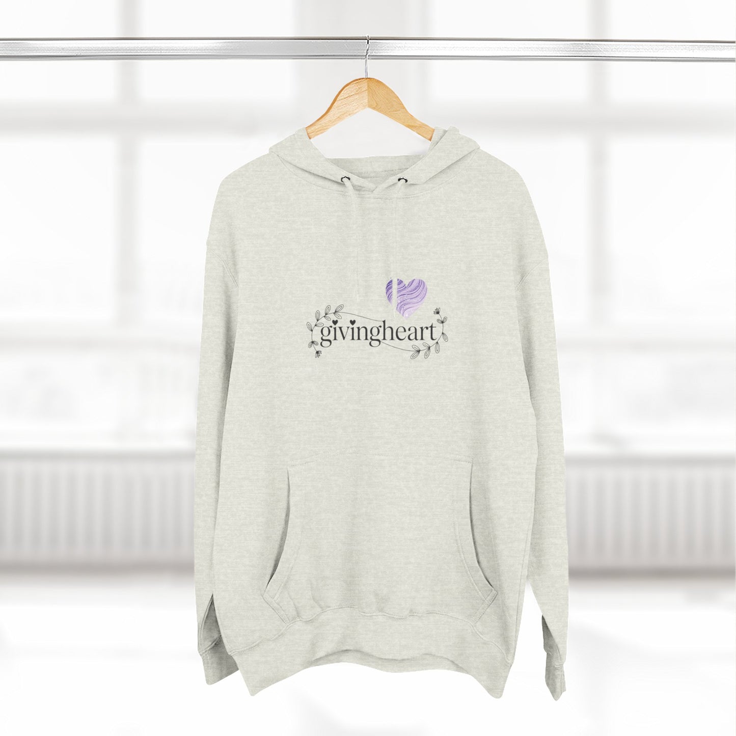 givingheart hoodie - lavender