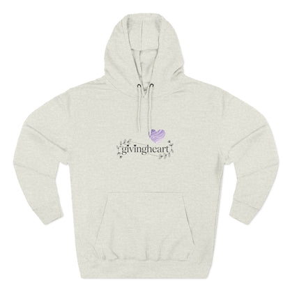 givingheart hoodie - lavender