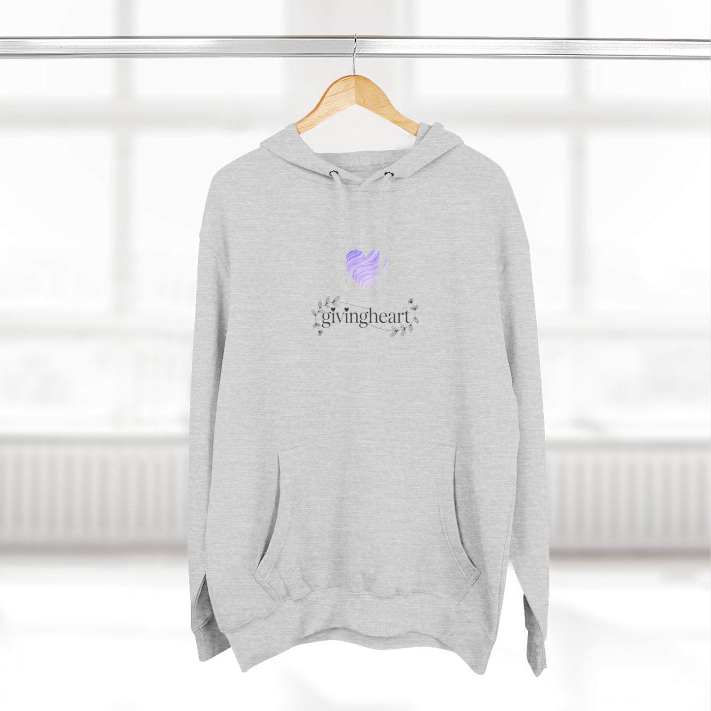 givingheart hoodie - lilac