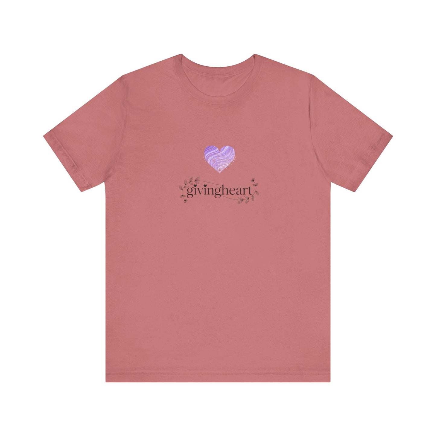 givingheart lilac tee