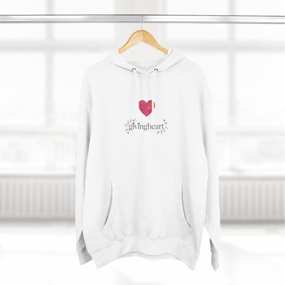 givingheart - rose hoodie