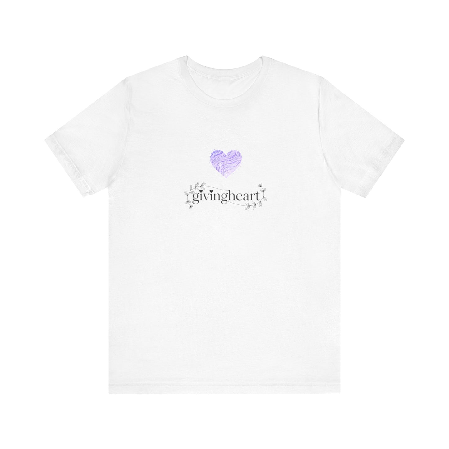 givingheart lilac tee