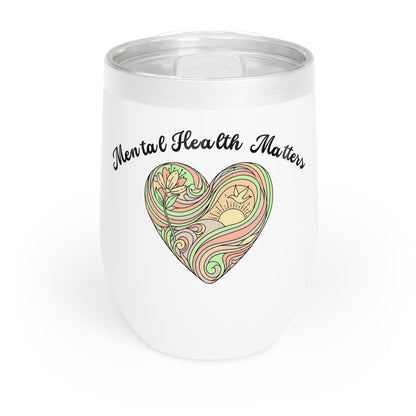 mental health matters wine tumbler - wonderland