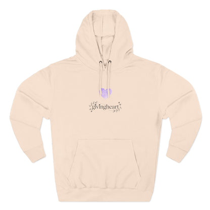 givingheart hoodie - lilac