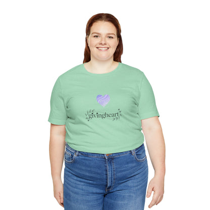 givingheart lilac tee