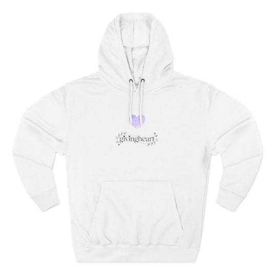 givingheart hoodie - lilac