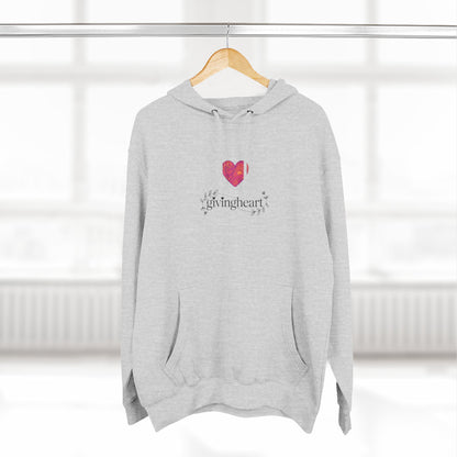 givingheart - rose hoodie