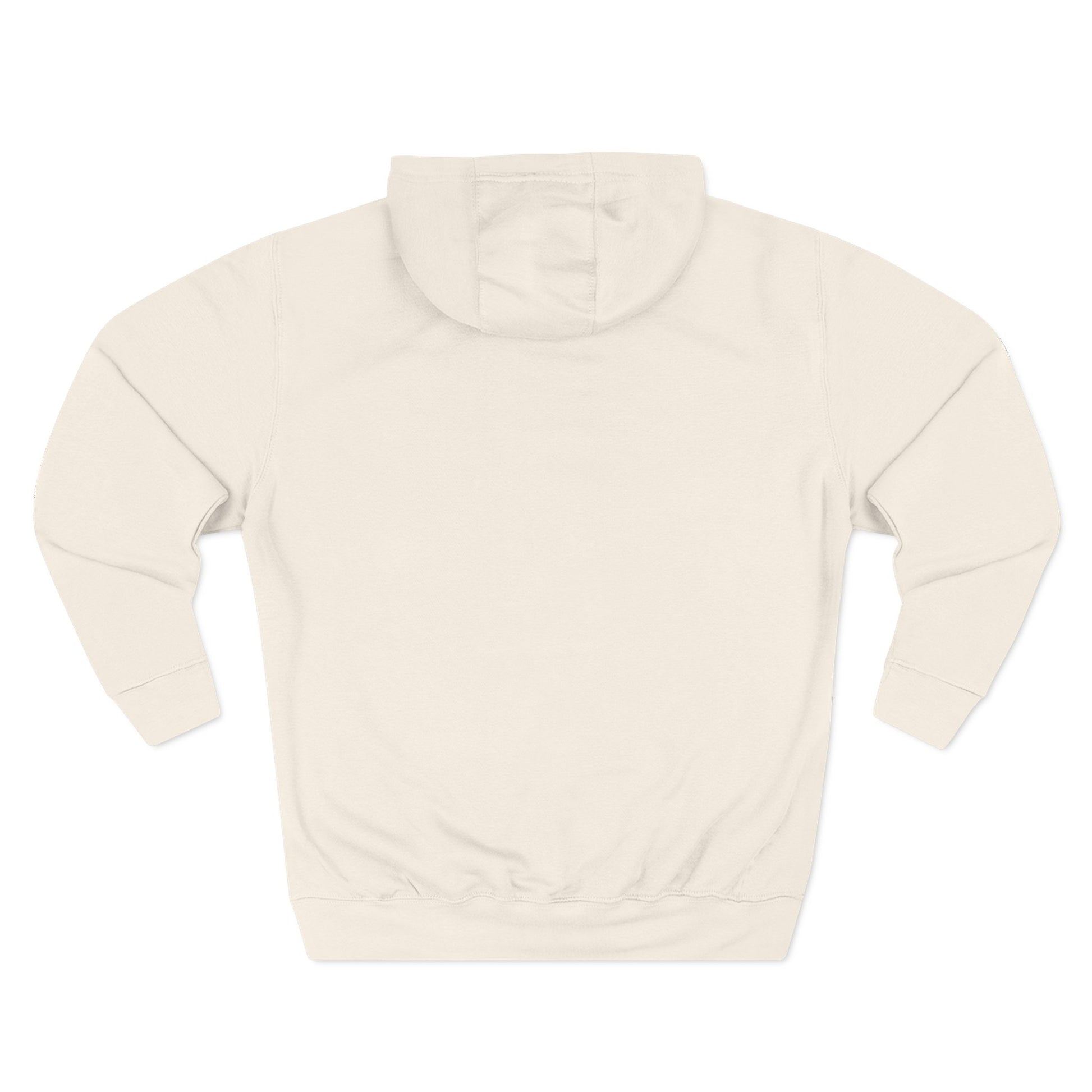 Beige hoodie on a white background