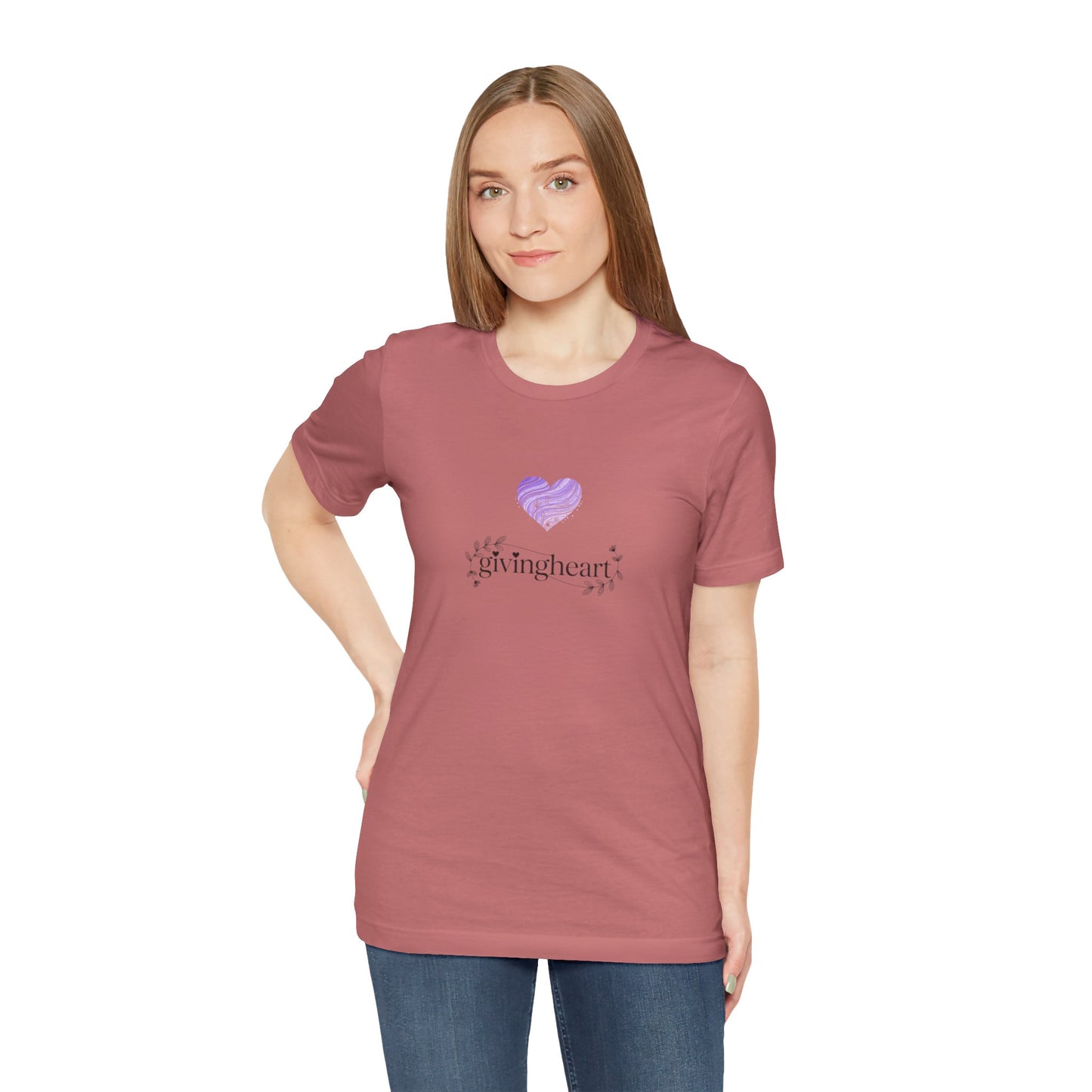 givingheart lilac tee