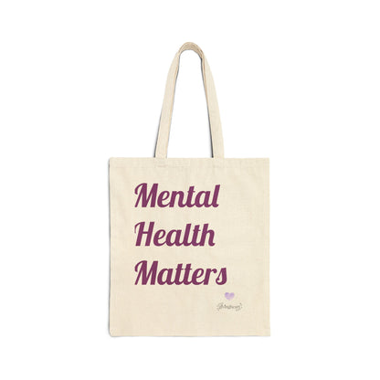 mental health matters tote bag