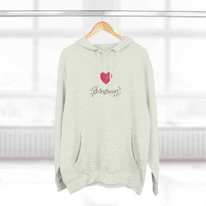 givingheart - rose hoodie