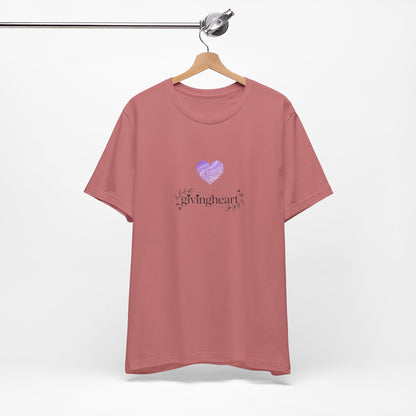 givingheart lilac tee