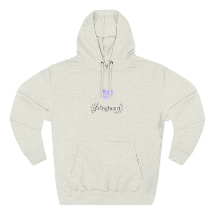 givingheart hoodie - lilac