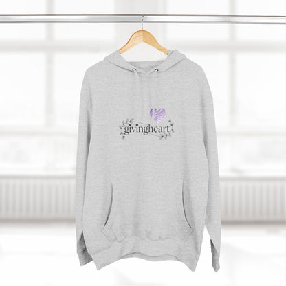 givingheart hoodie - lavender