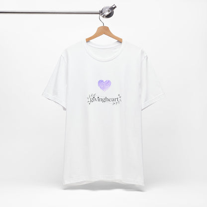 givingheart lilac tee