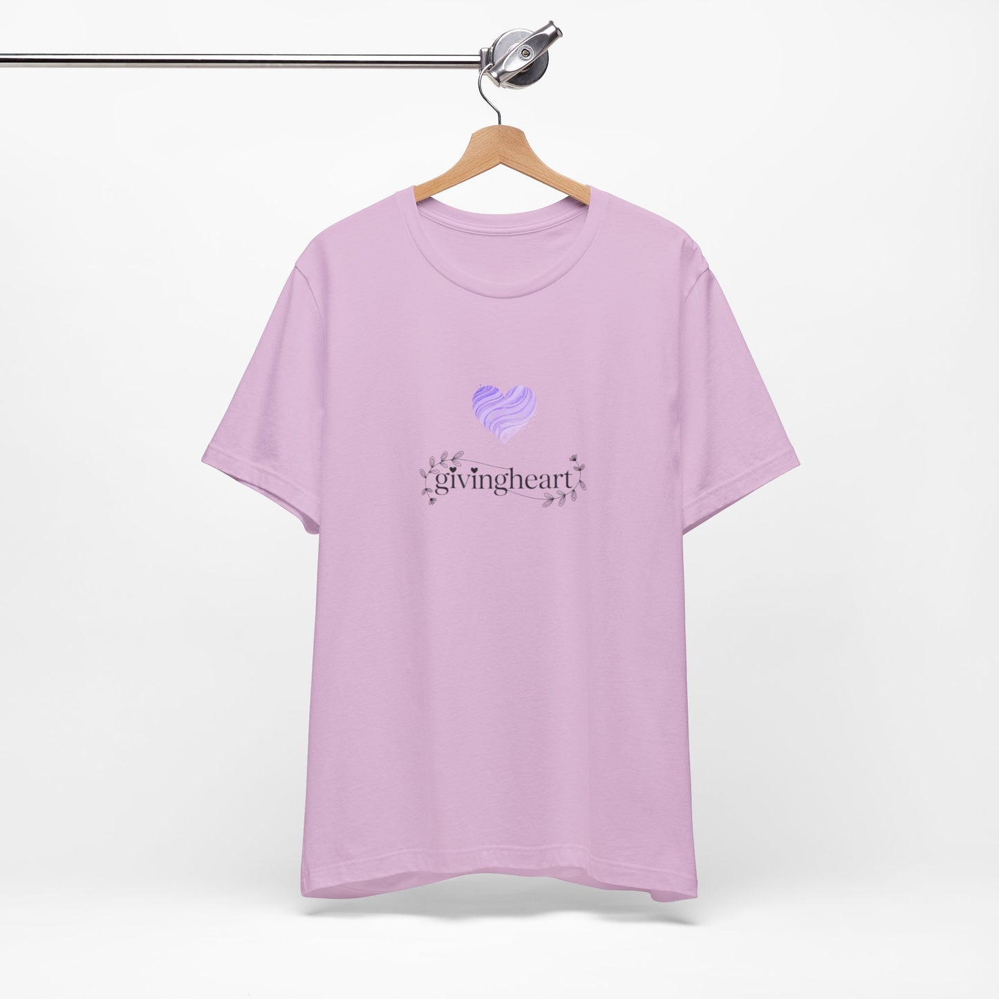 givingheart lilac tee