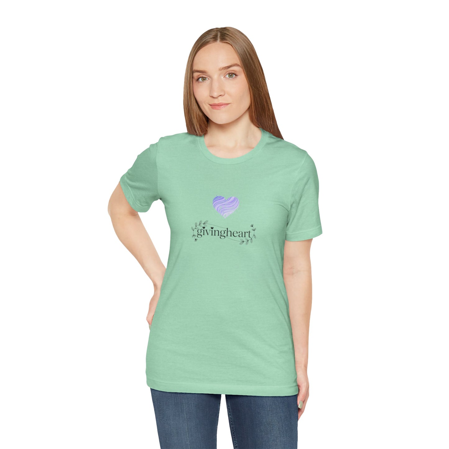 givingheart lilac tee
