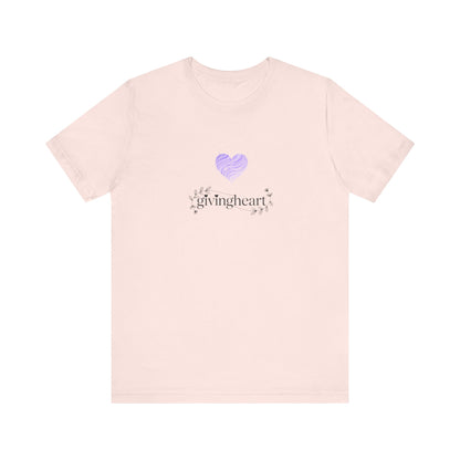givingheart lilac tee