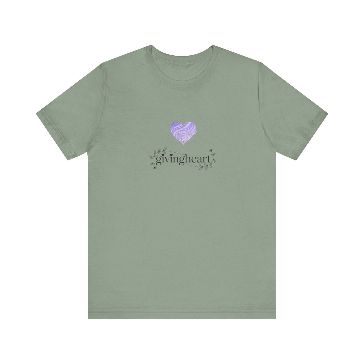 givingheart lilac tee