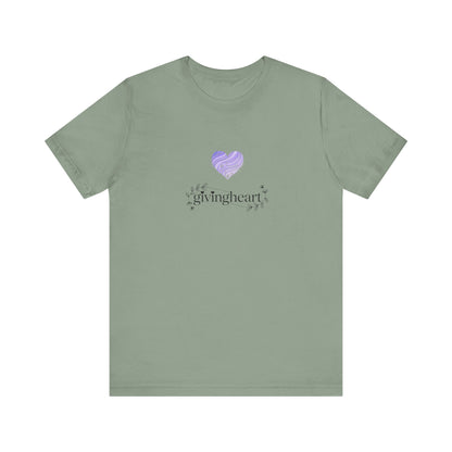 givingheart lilac tee