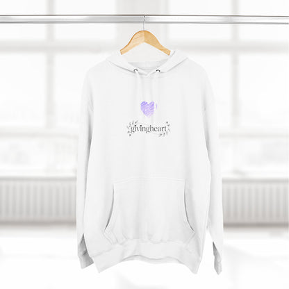 givingheart hoodie - lilac