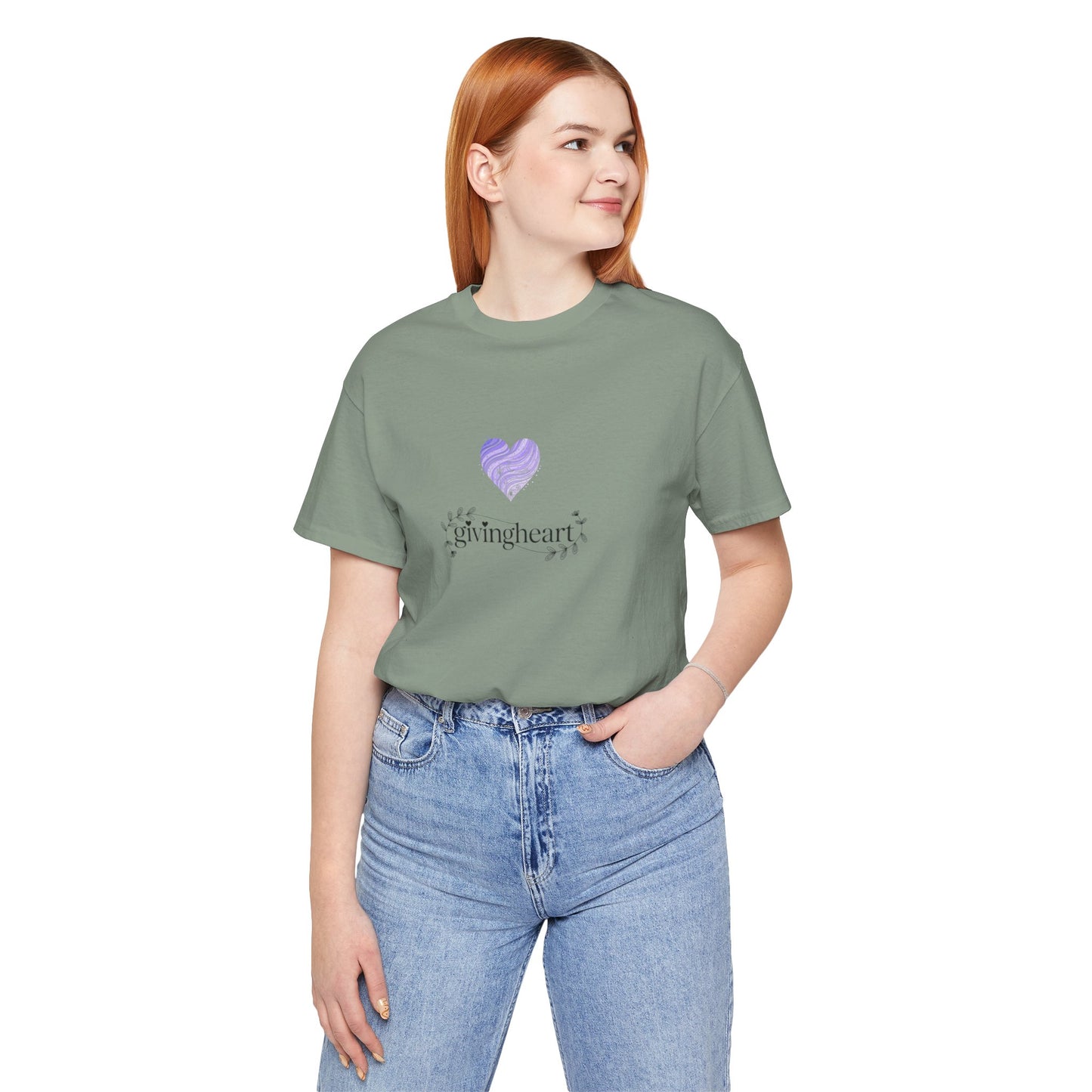 givingheart lilac tee