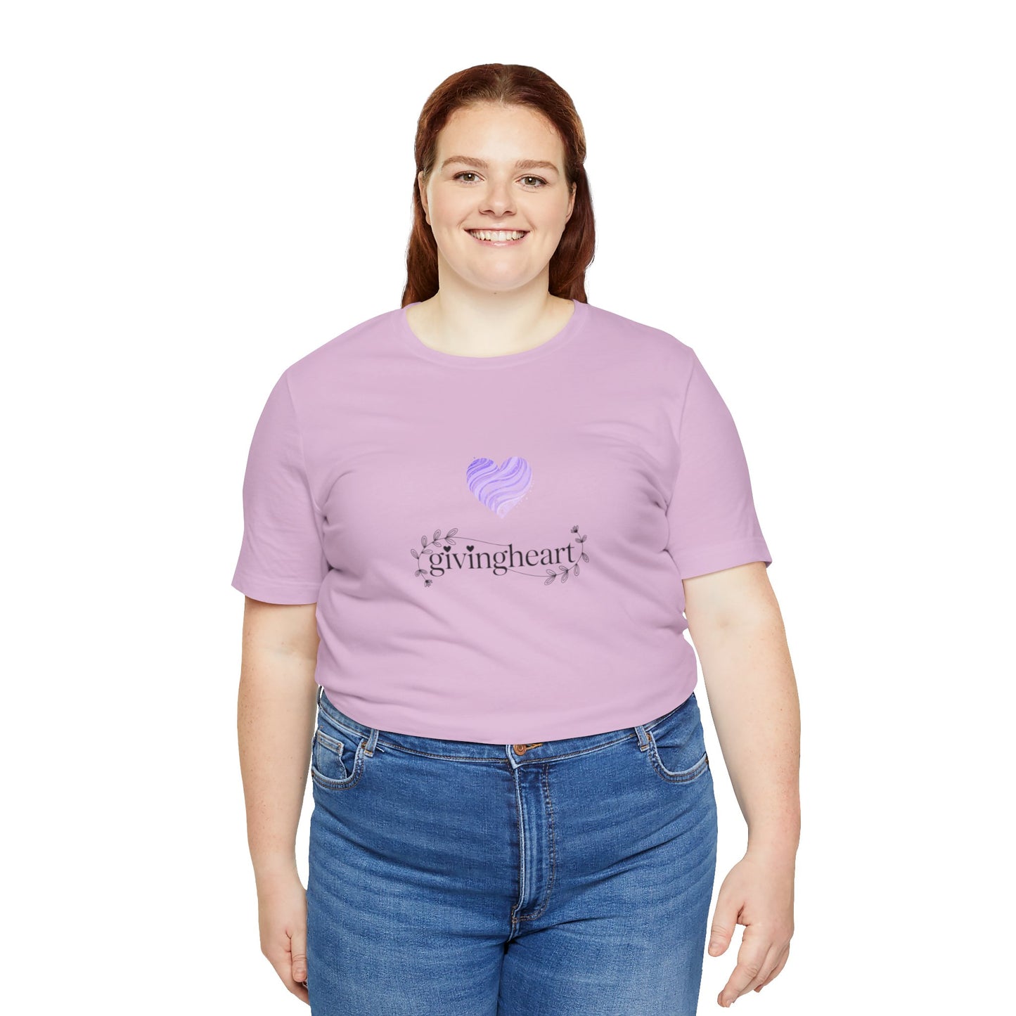 givingheart lilac tee