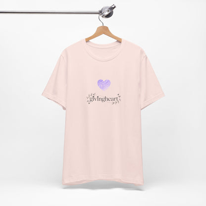 givingheart lilac tee