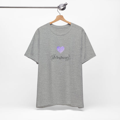 givingheart lilac tee