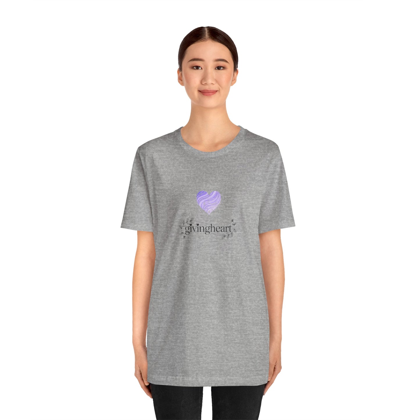 givingheart lilac tee
