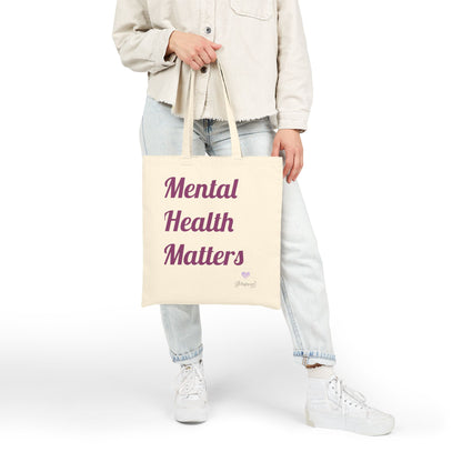 mental health matters tote bag