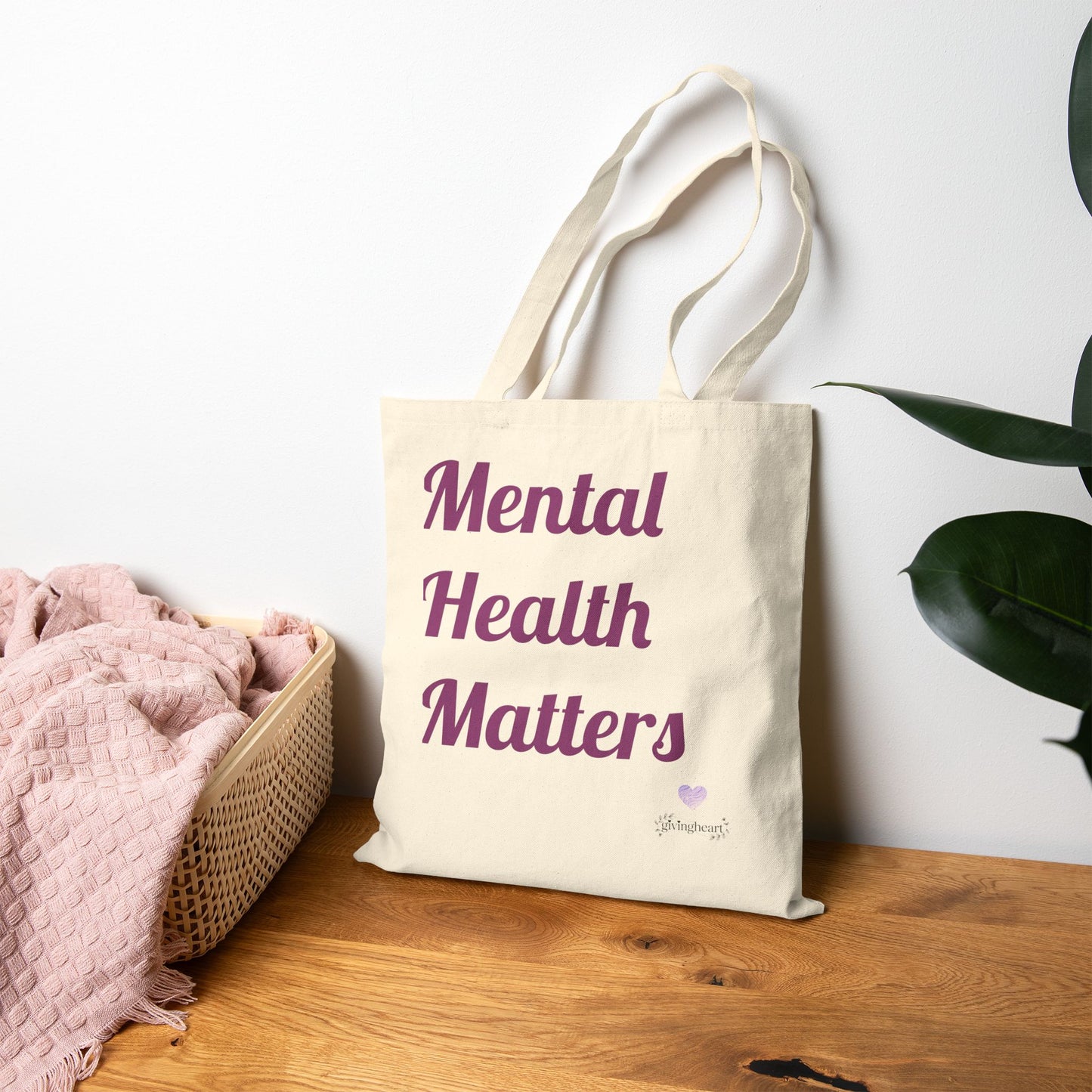 mental health matters tote bag