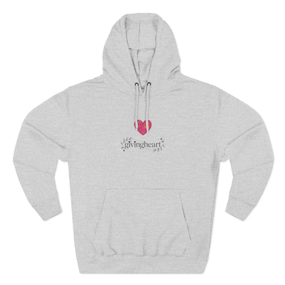 givingheart - rose hoodie