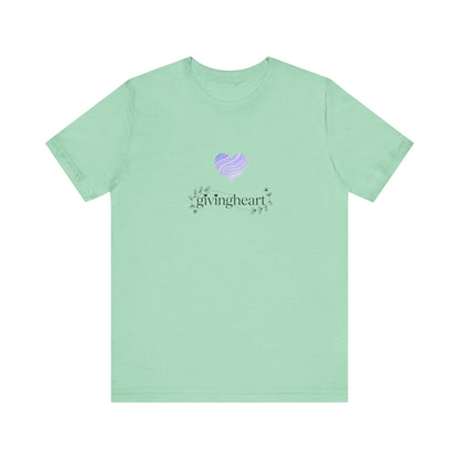 givingheart lilac tee