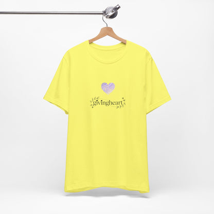 givingheart lilac tee