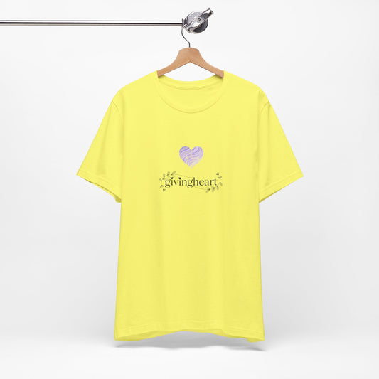 givingheart lilac tee