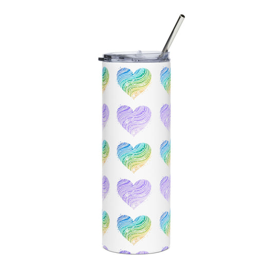 dazzling hearts tumbler