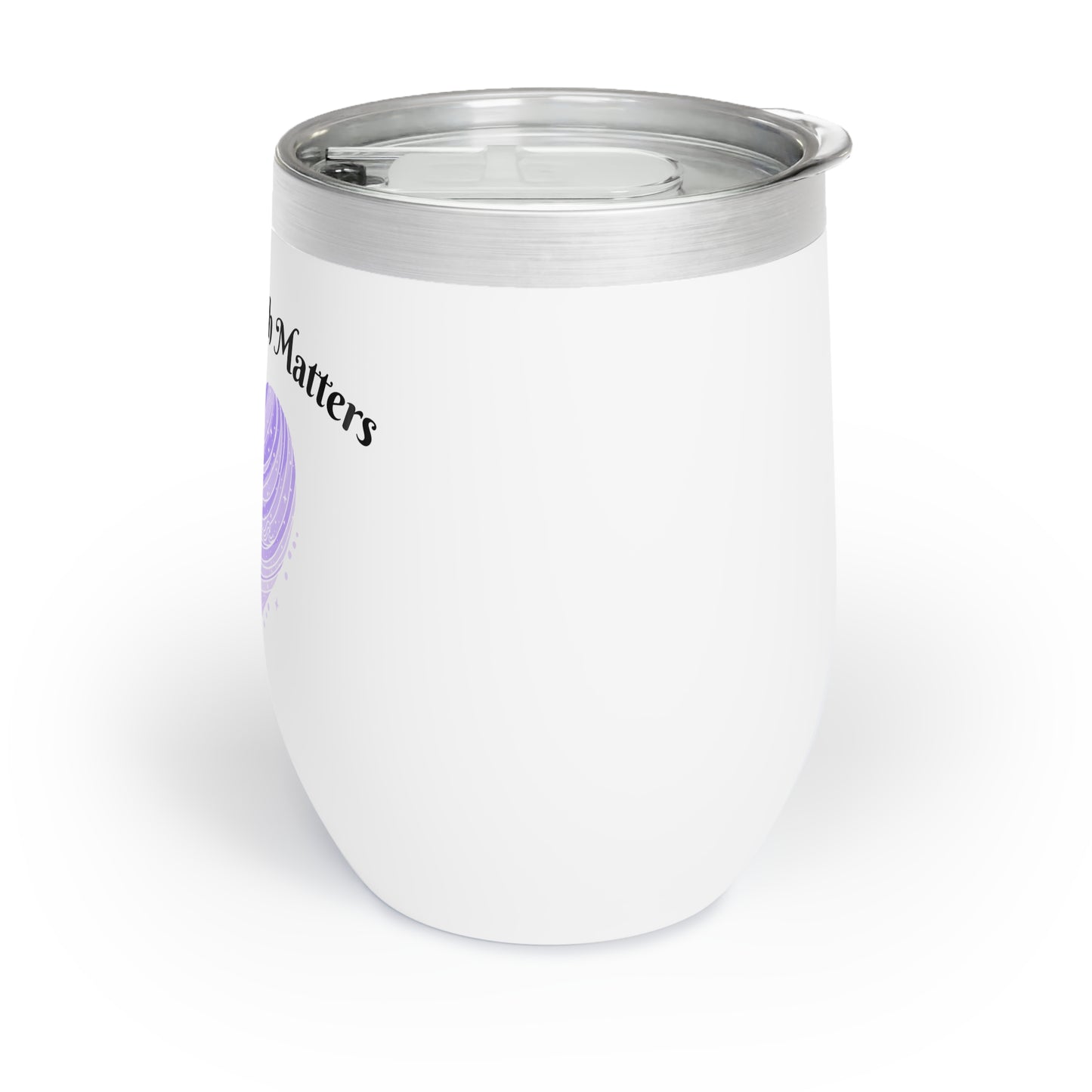 mental health matters wine tumbler - lilac