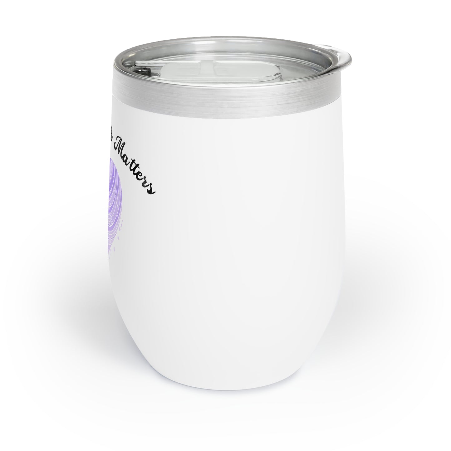 mental health matters wine tumbler - lavendar